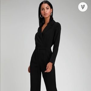 Lulu power pose black jumpsuit